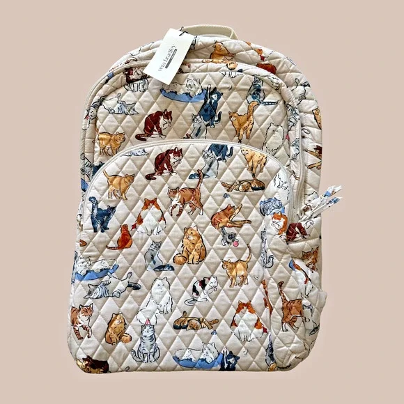Vera Bradley Quilted Beige Backpack Amazon.com: Vera Bradley Women main image 2